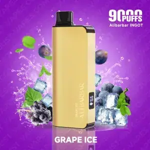 Alibarbar Ingot 9000 Grape Ice disposable, ailibarbar.com Australia